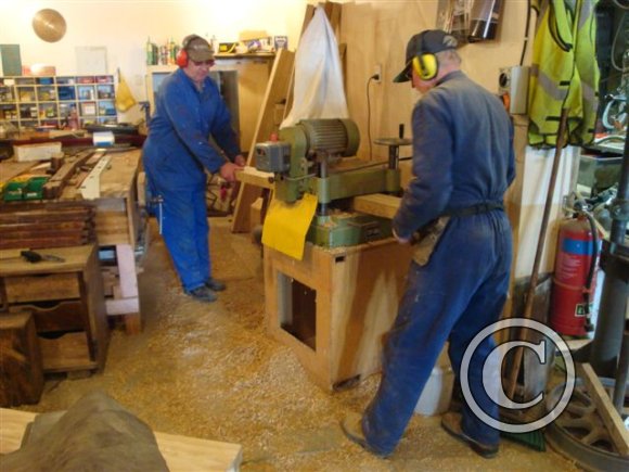 Mike-and-Peter-machining-stud-timber